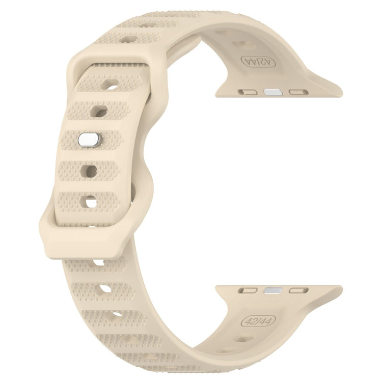 KALEBOL Dots Silicone Strap Apple Watch Series 41mm - 40mm - 38mm Reverse Buckle Watch Band - Khaki#serie_7