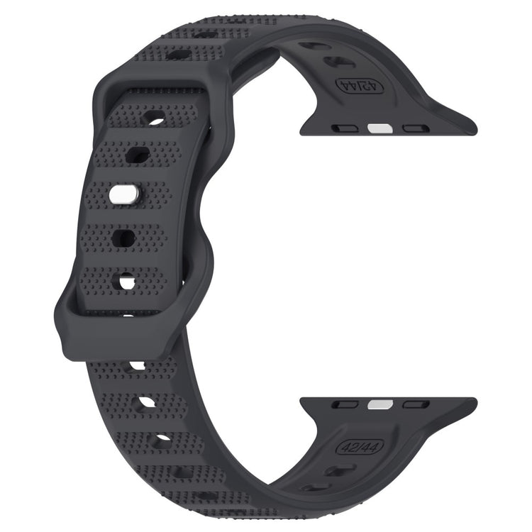 KALEBOL Dots Silicone Strap Apple Watch Series 41mm - 40mm - 38mm Reverse Buckle Watch Band - Dark Grey#serie_8