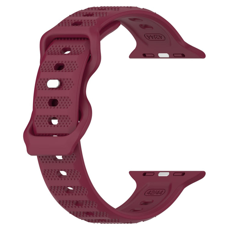 KALEBOL Dots Silicone Strap Apple Watch Series 41mm - 40mm - 38mm Reverse Buckle Watch Band - Wine Red#serie_10