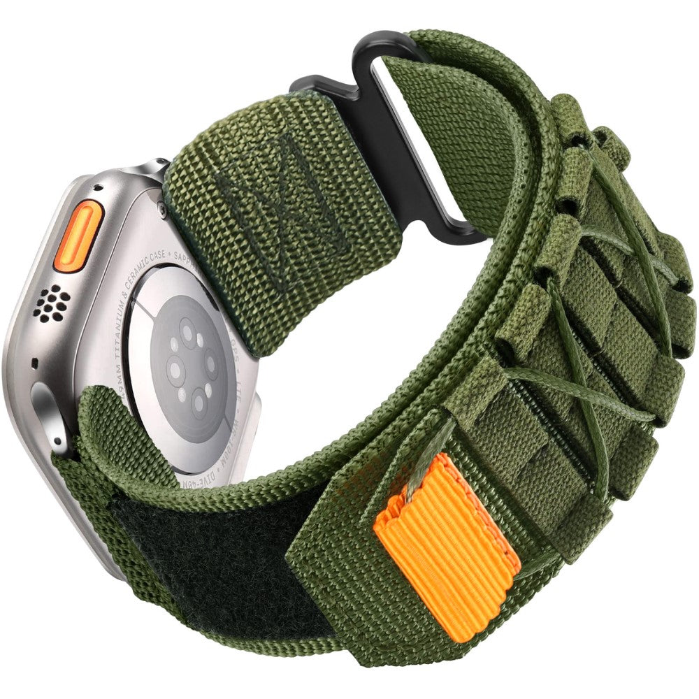 Watch Band Apple Watch Series 41mm - 40mm - 38mm Nylon Woven Magic Tape Strap - Army Green#serie_1