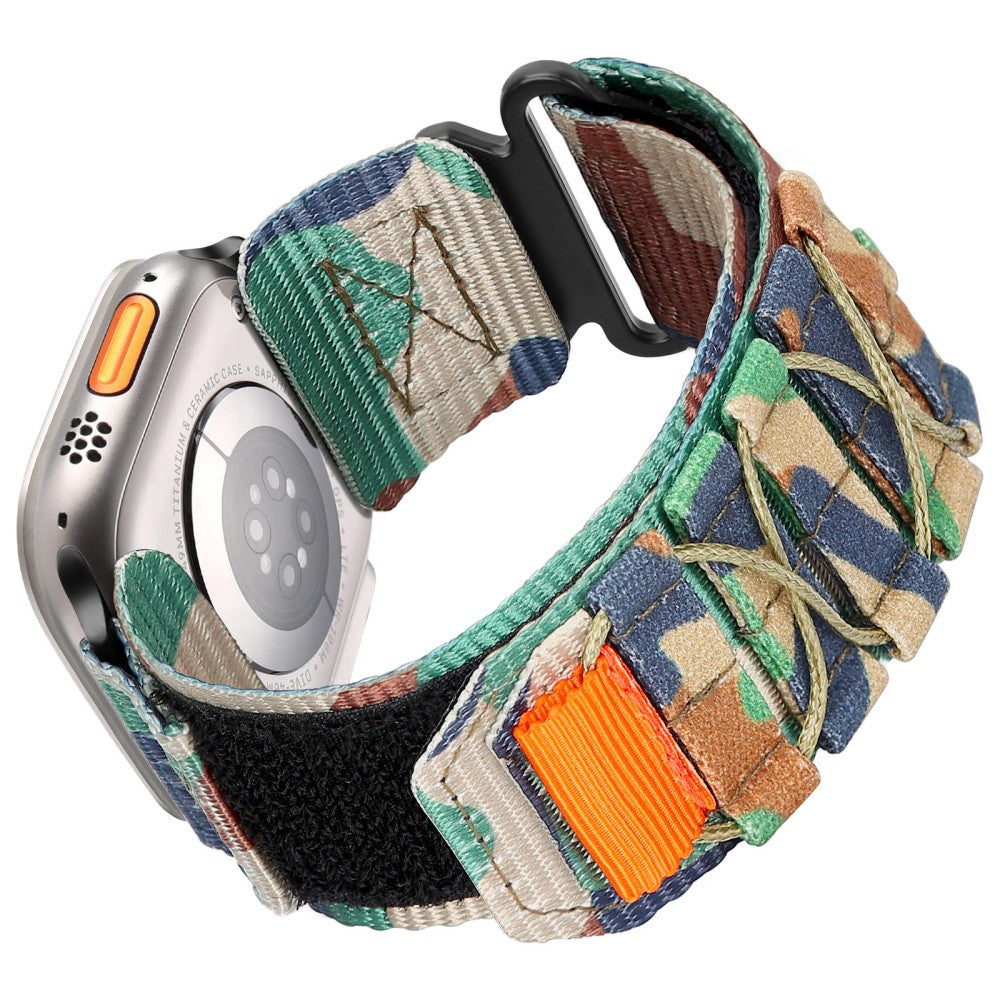 Watch Band Apple Watch Series 41mm - 40mm - 38mm Nylon Woven Magic Tape Strap - Jungle Camouflage#serie_6
