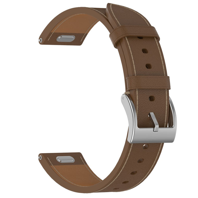Samsung Huawei Huami Garmin Smartwatch Band 20mm Universal Top Layer Cowhide Leather Strap - Brown#serie_3