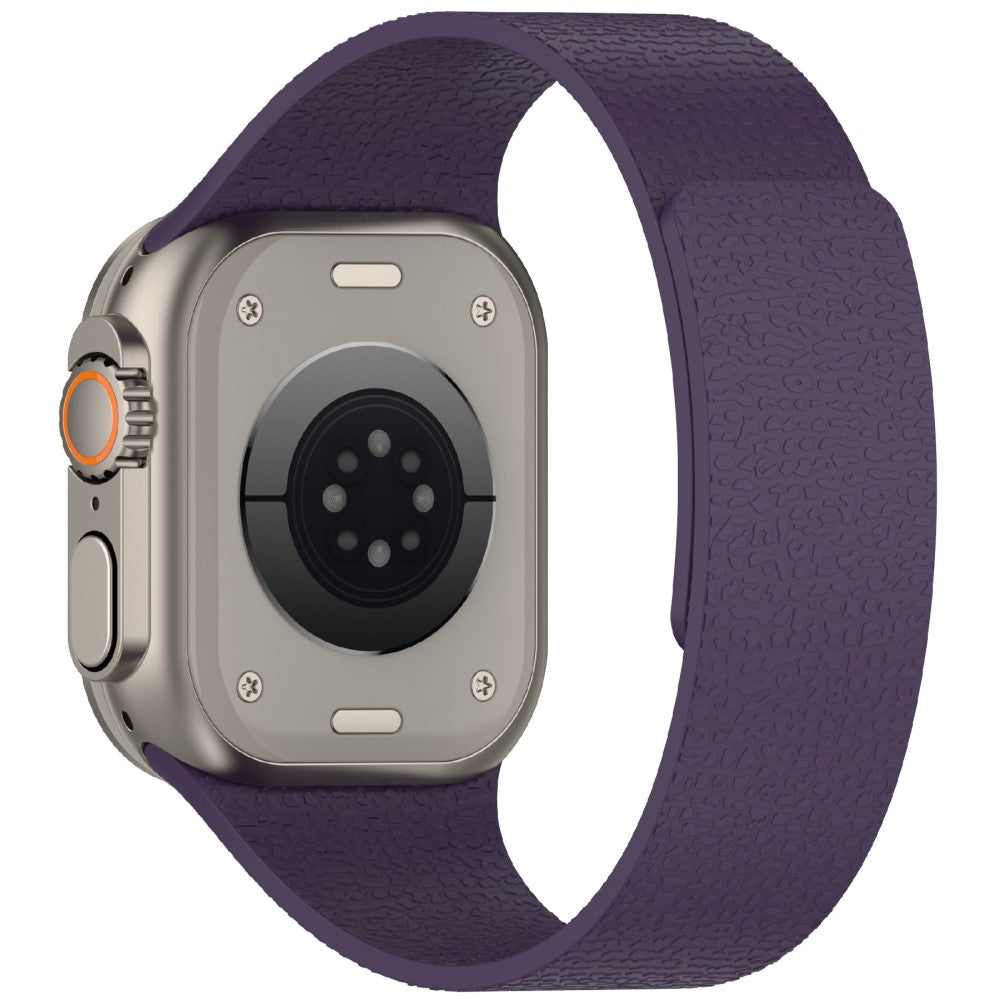 Soft Watch Strap Apple Watch Series 41mm - 40mm - 38mm Silicone Magnetic Band - Plum Color#serie_7