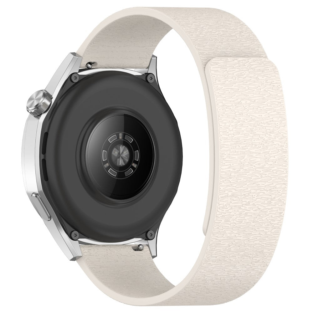 20mm Watch Band Samsung Galaxy Watch7 Cloud Wood Grain Silicone Magnetic Strap - Starlight#serie_6