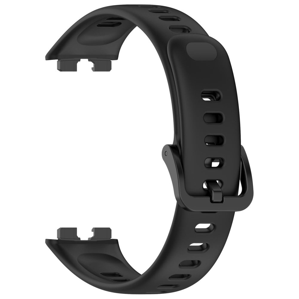 Huawei Band 10 Replacement Watch Strap Soft Silicone Glossy Wristband - Black#serie_1