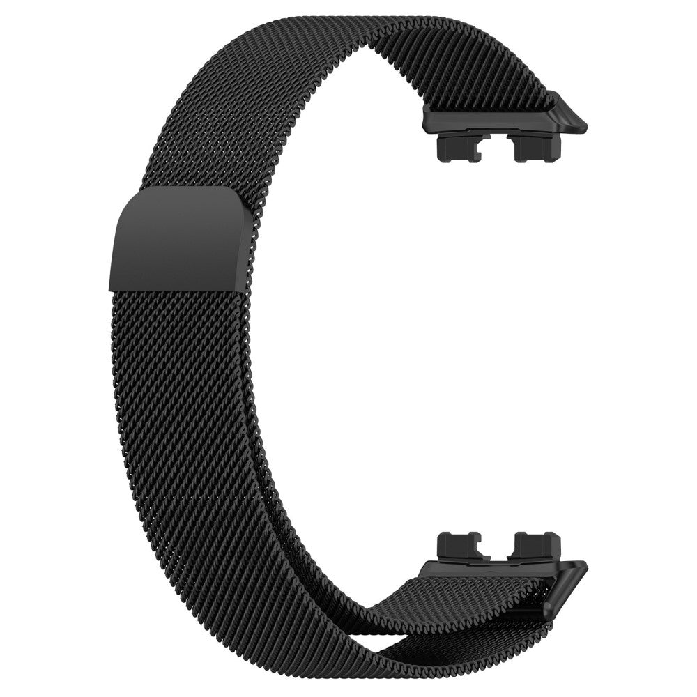 Huawei Band 10 Magnetic Milanese Metal Watch Strap Stainless Steel Replacement Band - Black#serie_1