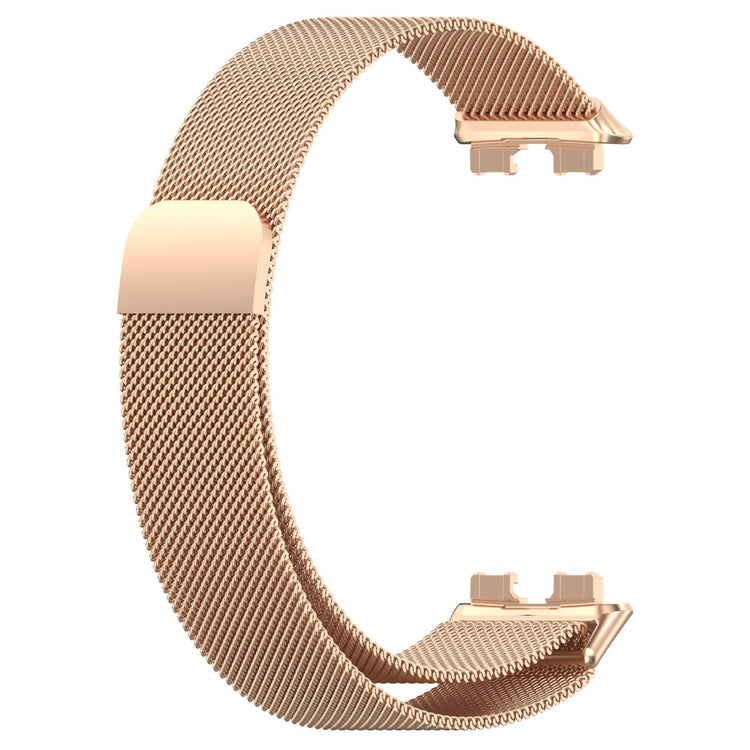 Huawei Band 10 Magnetic Milanese Metal Watch Strap Stainless Steel Replacement Band - Rose Gold#serie_5