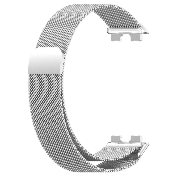 Huawei Band 10 Magnetic Milanese Metal Watch Strap Stainless Steel Replacement Band - Silver#serie_8