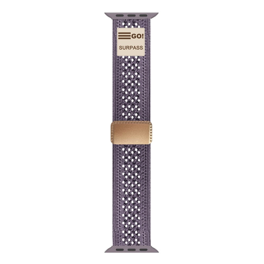 Watch Band Apple Watch Series 41mm - 40mm - 38mm Nylon Sport Breathable Strap - Smoky Purple#serie_5