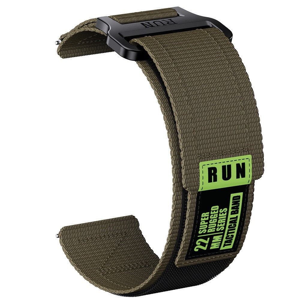 22mm Watch Band Huawei Watch GT 5 Pro 46mm / GT 5 46mm / GT 4 46mm / Watch 4 Pro Nylon Magic Tape Strap - Army Green#serie_3