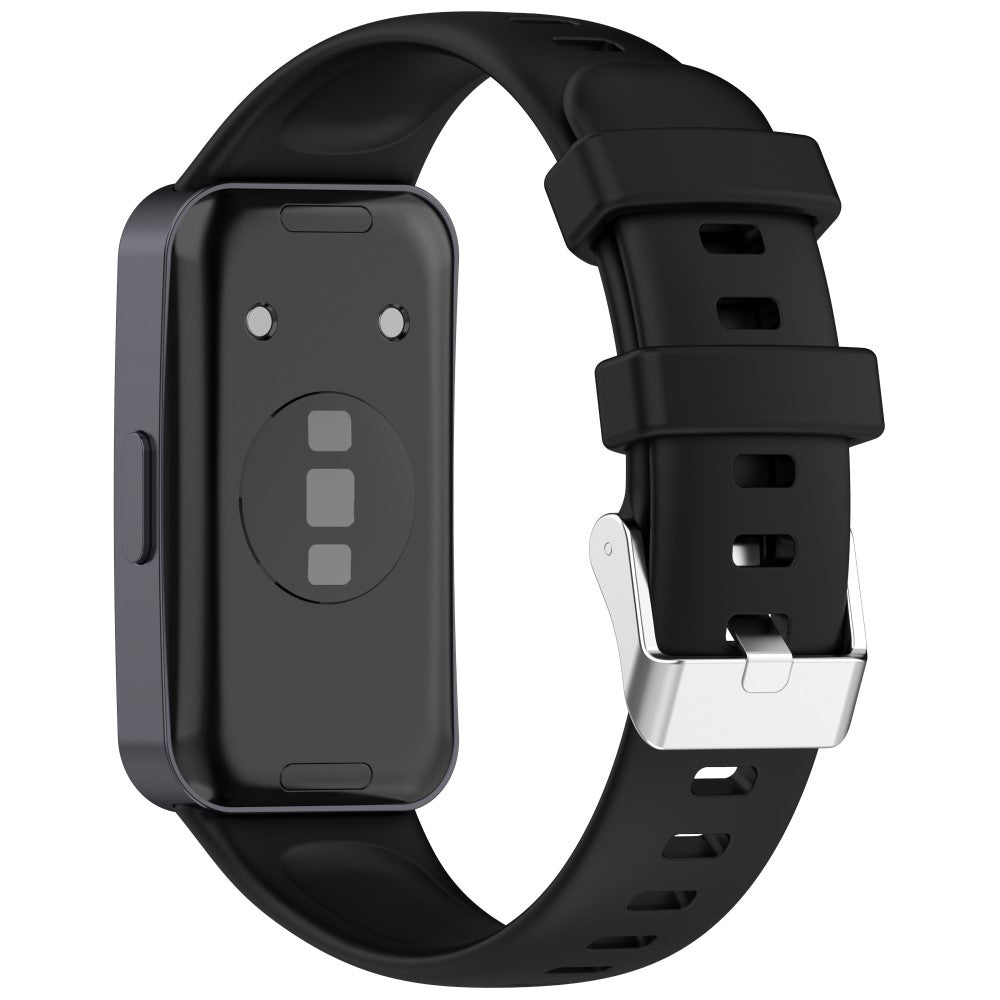 Silicone Watch Band Huawei Band 10 NFC / 10 / 9 NFC / 9 / 8 NFC / 8 High Quality Wristband Replacement Strap - Black#serie_1