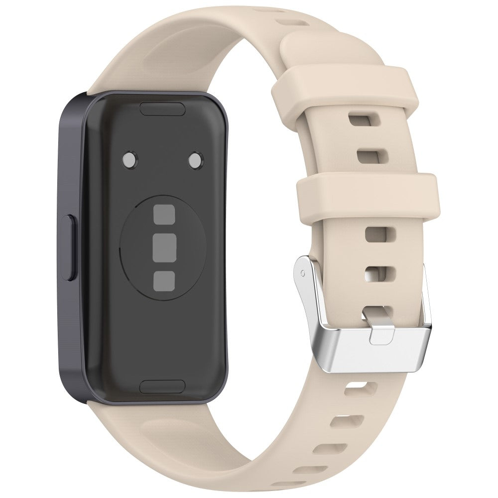 Silicone Watch Band Huawei Band 10 NFC / 10 / 9 NFC / 9 / 8 NFC / 8 High Quality Wristband Replacement Strap - Ivory White#serie_11