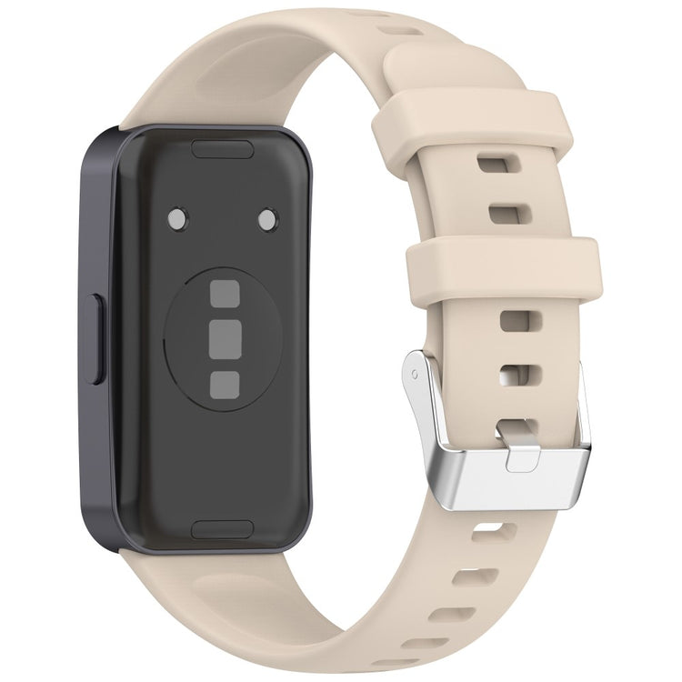 Silicone Watch Band Huawei Band 10 NFC / 10 / 9 NFC / 9 / 8 NFC / 8 High Quality Wristband Replacement Strap - Ivory White#serie_11