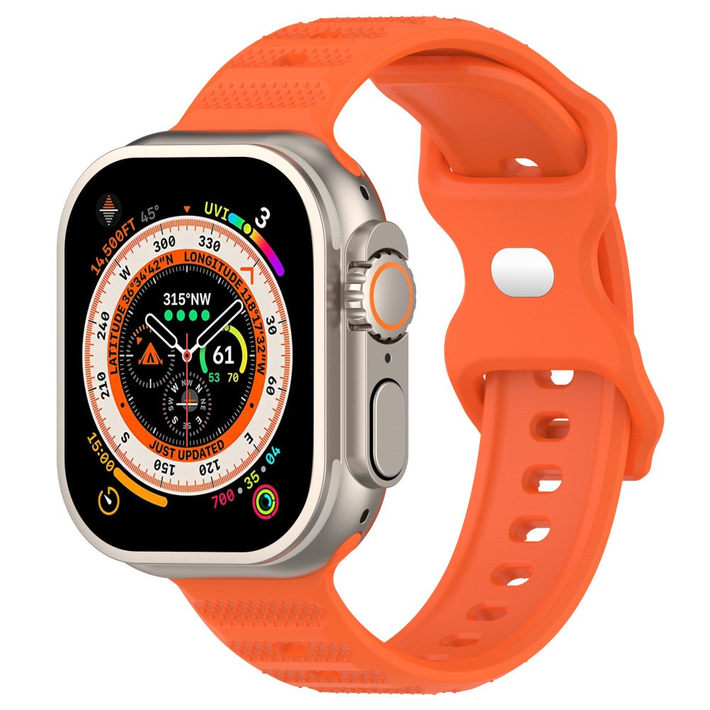 Vildt Fed Silikone Universal Rem passer til Apple Smartwatch - Orange#serie_2