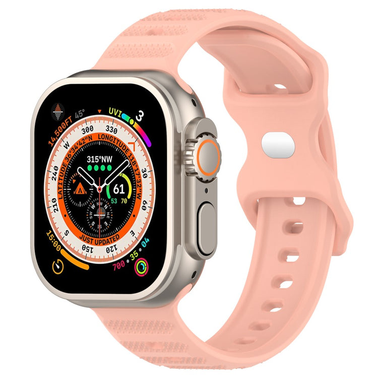 Vildt Fed Silikone Universal Rem passer til Apple Smartwatch - Pink#serie_3