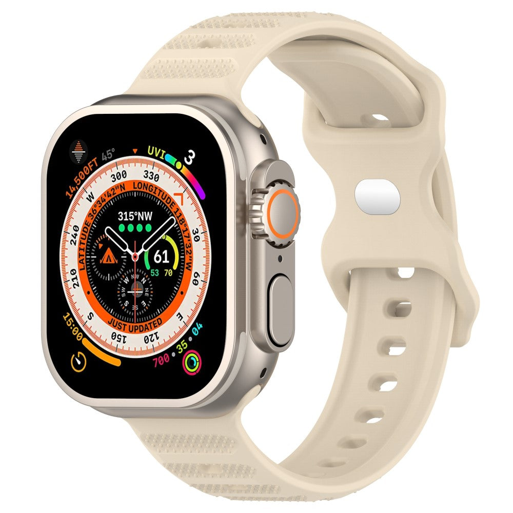 Vildt Fed Silikone Universal Rem passer til Apple Smartwatch - Guld#serie_7