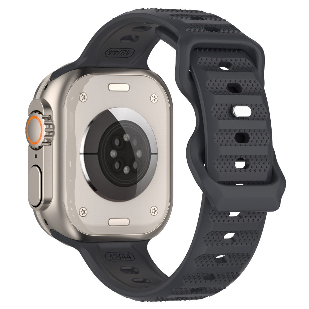 Vildt Fed Silikone Universal Rem passer til Apple Smartwatch - Sølv#serie_8