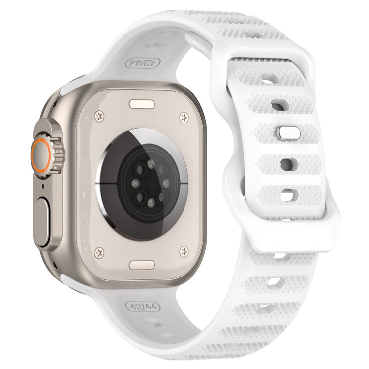 Vildt Fed Silikone Universal Rem passer til Apple Smartwatch - Hvid#serie_10