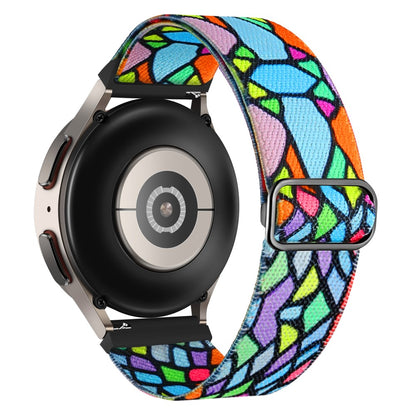 Geometric Rainbow Patterned Nylon Watch Band for Coros Pace 2 / Apex 42mm - 20mm#serie_8