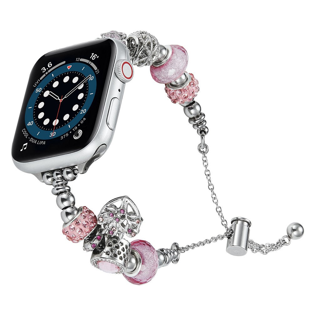 Helt Vildt Cool Metal Universal Rem passer til Apple Smartwatch - Pink#serie_1