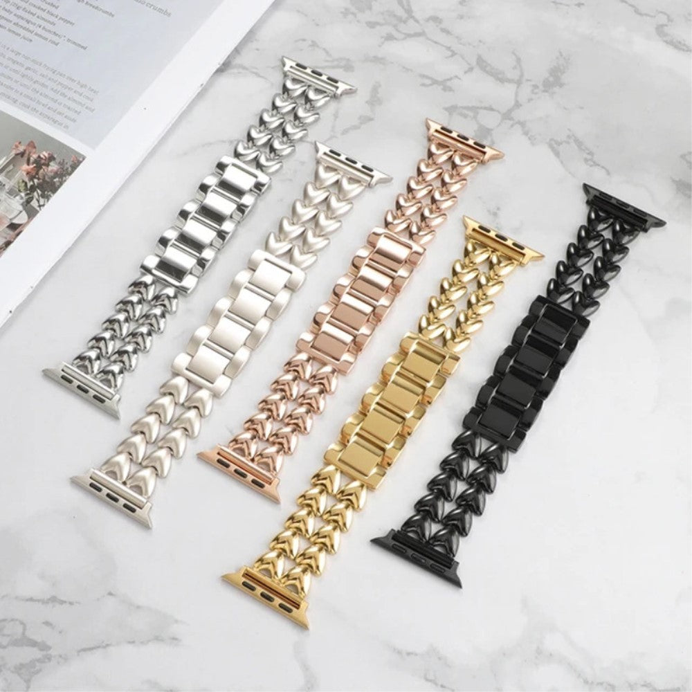 Solid Metal Universal Rem passer til Apple Smartwatch - Guld#serie_2