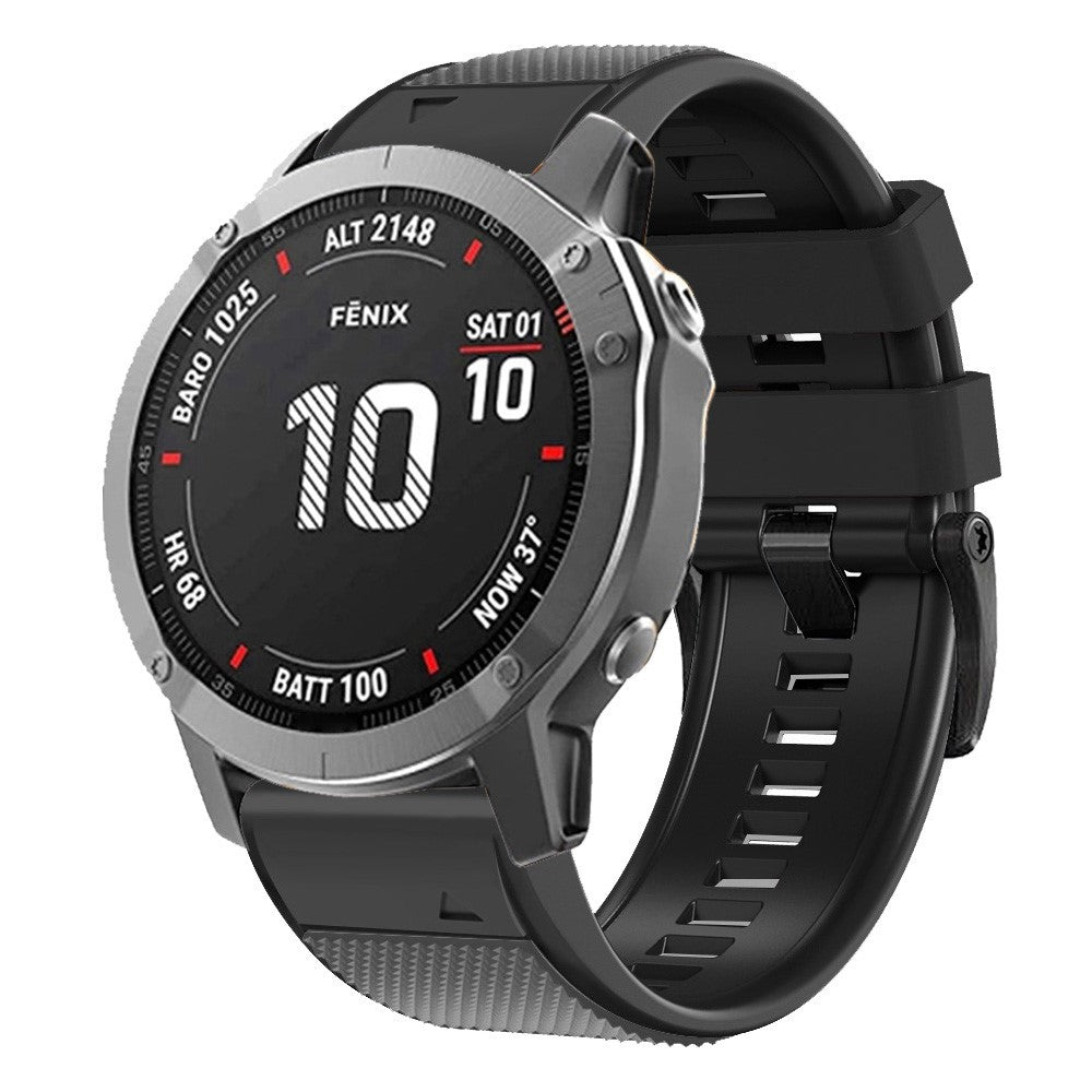 Meget Cool Metal Og Silikone Universal Rem passer til Smartwatch - Sølv#serie_2