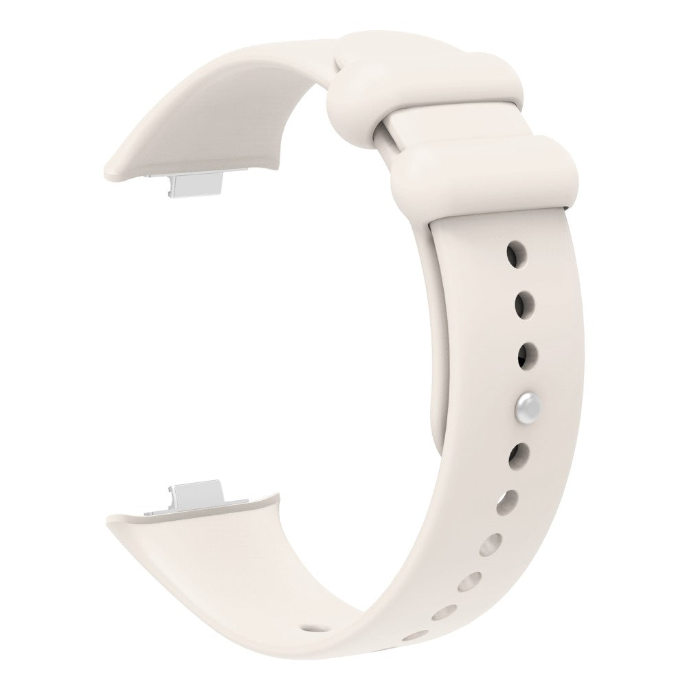 Super Cool Metal Og Silikone Rem passer til Xiaomi Smart Band 8 Pro - Hvid#serie_9