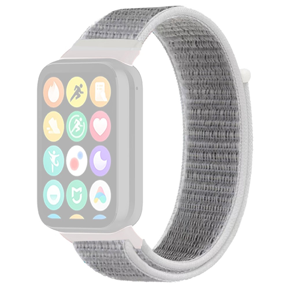 Helt Vildt Cool Nylon Rem passer til Xiaomi Smart Band 8 Pro - Sølv#serie_7