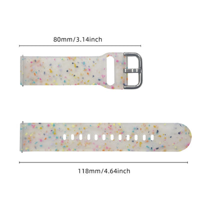 Samsung Galaxy Watch3 45mm / Huawei Watch GT Watch Band 22mm Silicone Pattern Sport Strap - Transparent#serie_5