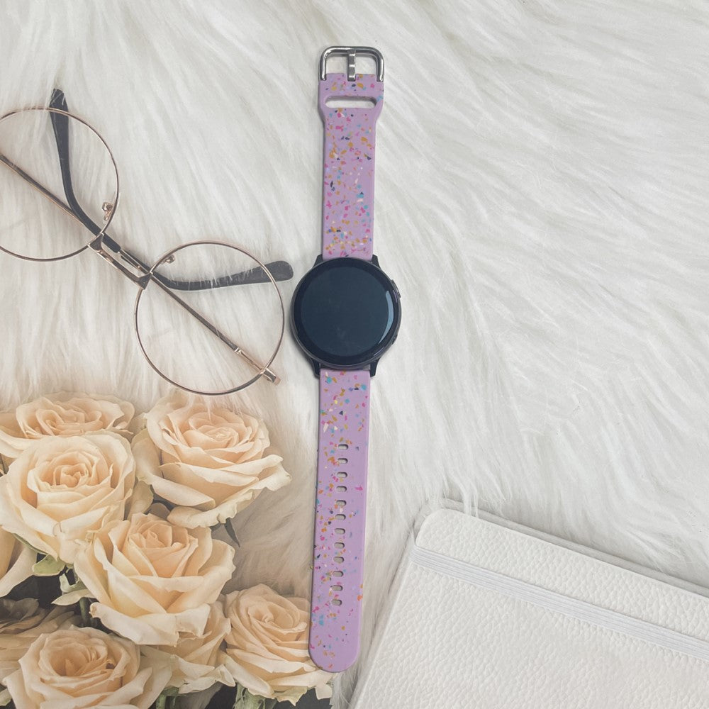 Meget Kønt Silikone Universal Rem passer til Smartwatch - Lilla#serie_7