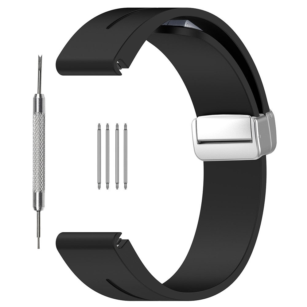 Vildt Fint Silikone Universal Rem passer til Smartwatch - Sort#serie_1