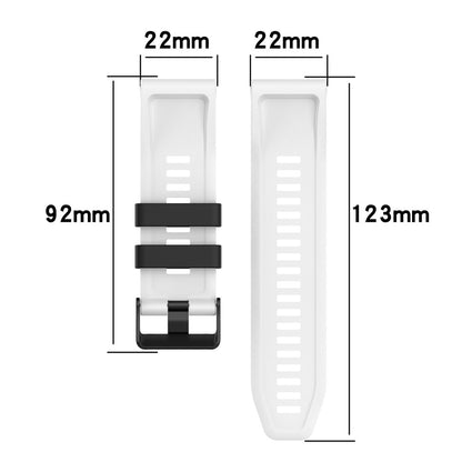 Garmin Fenix 7X Pro Watch Bands Horizontal Stripes Silicone Dual-color Strap - Olive Green / Black#serie_3