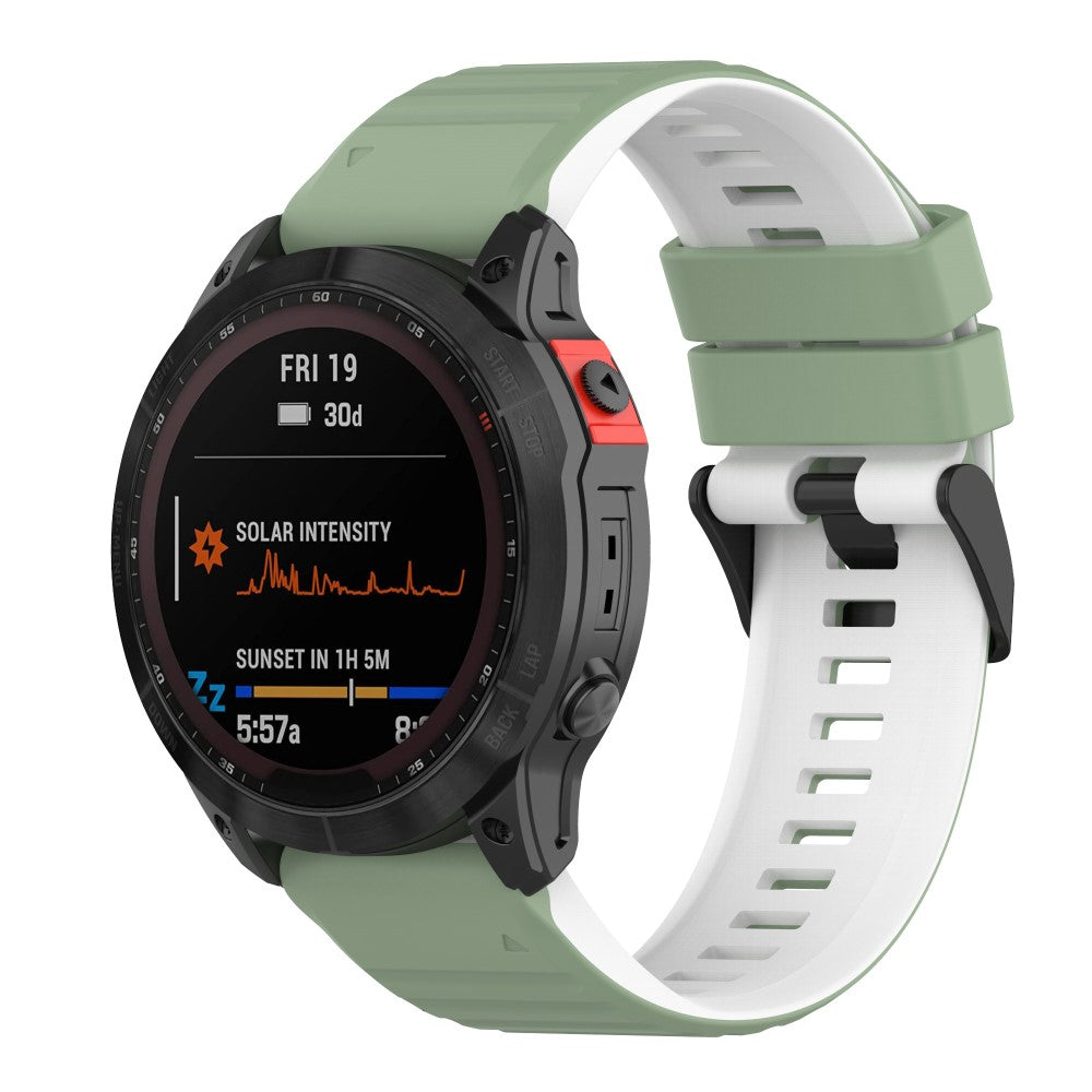 Super Nydelig Silikone Universal Rem passer til Smartwatch - Grøn#serie_9