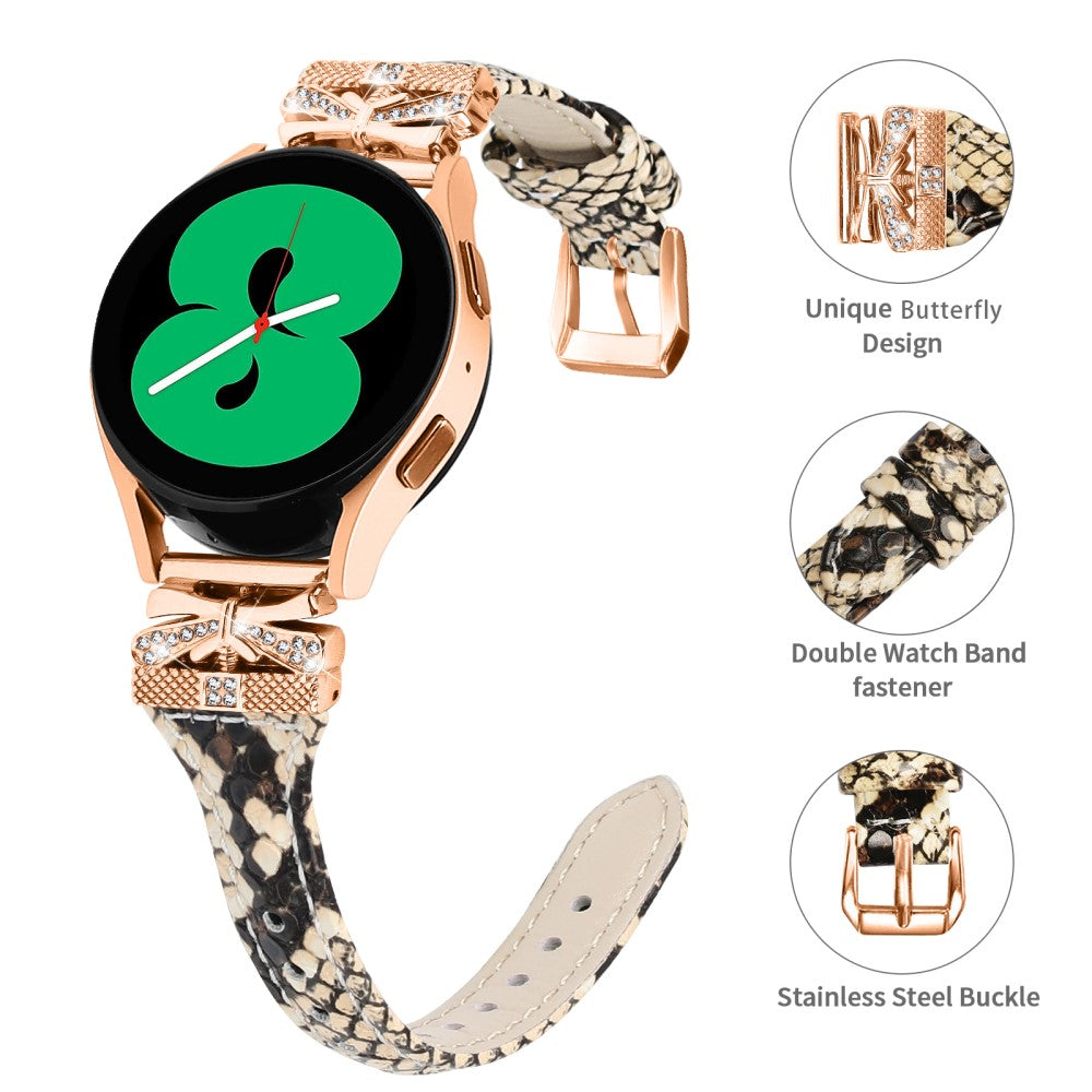 Meget Elegant Kunstlæder Universal Rem passer til Samsung Smartwatch - Brun#serie_4