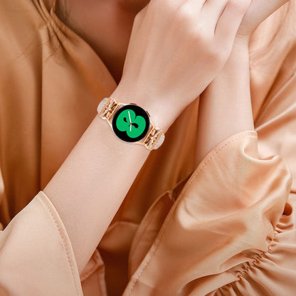Meget Elegant Kunstlæder Universal Rem passer til Samsung Smartwatch - Hvid#serie_5