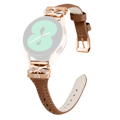 Meget Elegant Kunstlæder Universal Rem passer til Samsung Smartwatch - Brun#serie_6