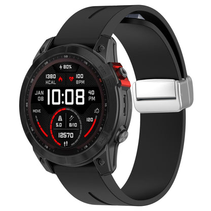 Rigtigt Kønt Silikone Universal Rem passer til Smartwatch - Sort#serie_1