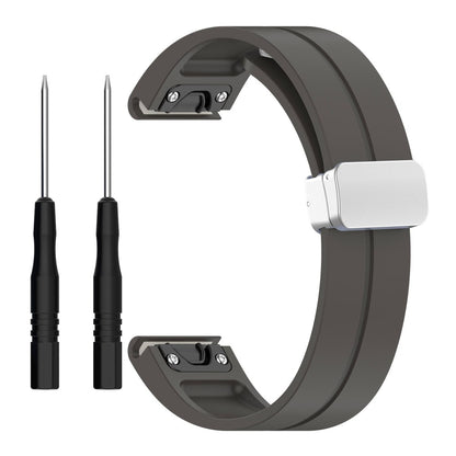 Rigtigt Kønt Silikone Universal Rem passer til Smartwatch - Sølv#serie_10