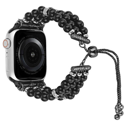 Vildt Nydelig Silikone Universal Rem passer til Apple Smartwatch - Sort#serie_1
