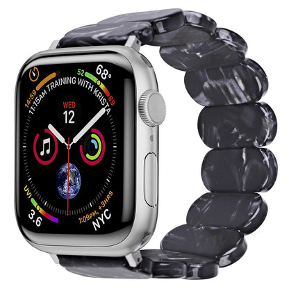 Vildt Hårdfør Silikone Universal Rem passer til Apple Smartwatch - Sort#serie_6