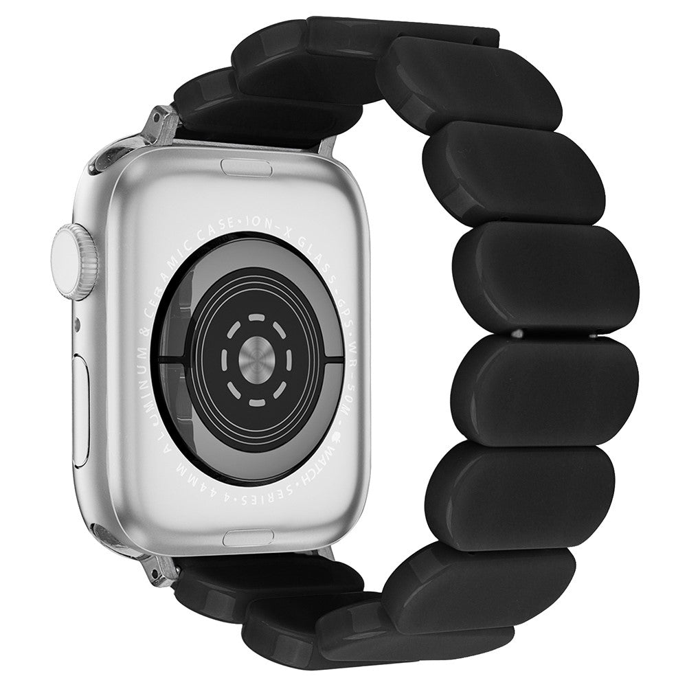 Vildt Hårdfør Silikone Universal Rem passer til Apple Smartwatch - Sort#serie_8