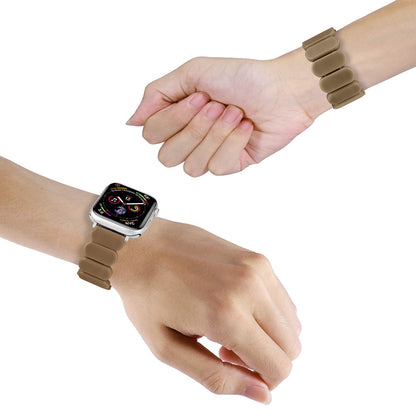 Watch Band Apple Watch Ultra 2 Ultra 49mm / 45mm / 44mm / 42mm Elastic Resin Strap - Brown#serie_12