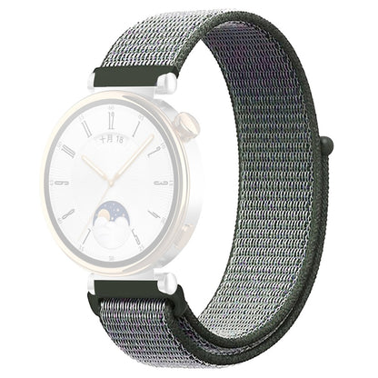 Huawei Watch GT 4 41mm / Garmin Venu 3S Watch Band 18mm Nylon Loop Adjustable Wrist Strap - Dark Olive#serie_3