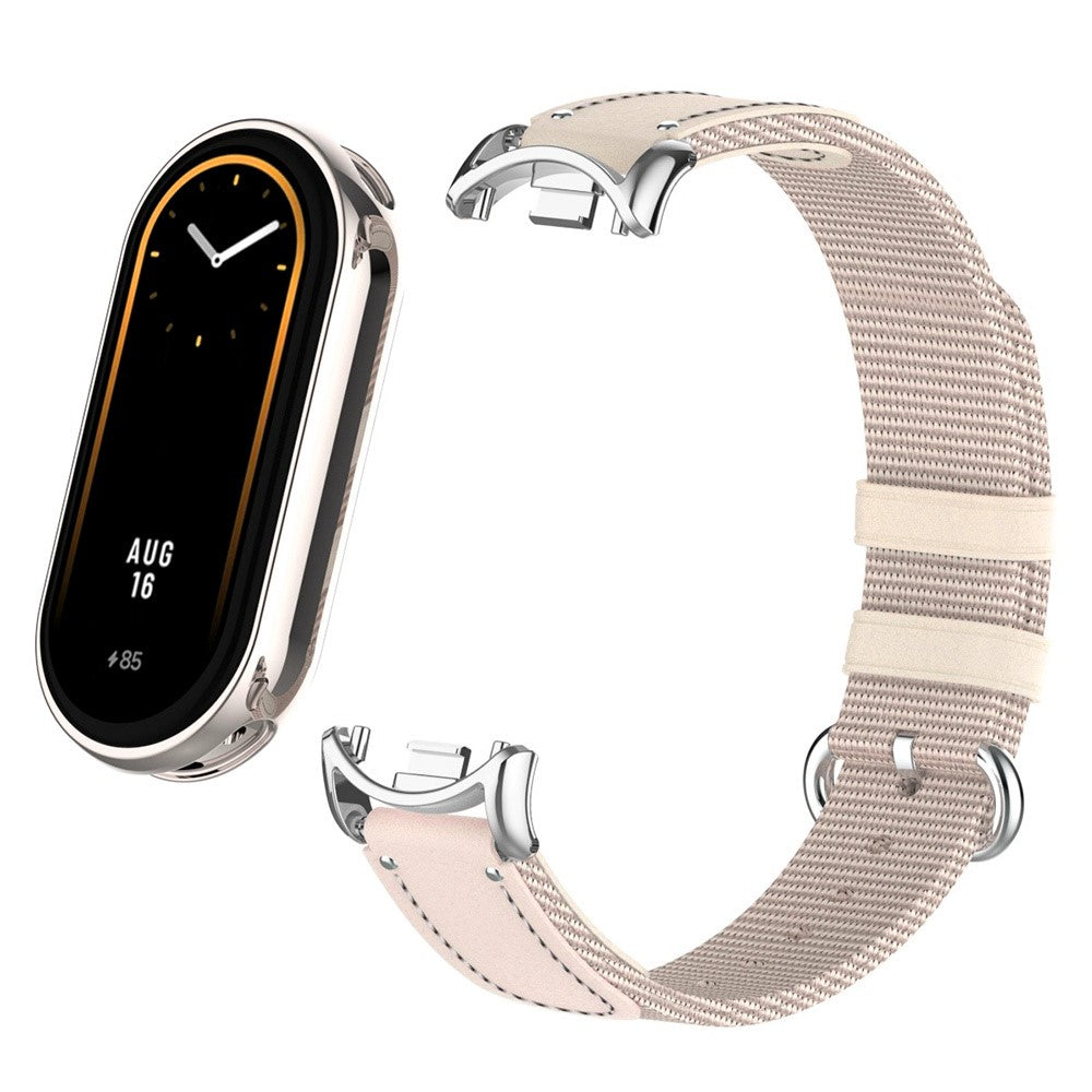 Super Nydelig Nylon Rem passer til Xiaomi Smart Band 8 - Brun#serie_5