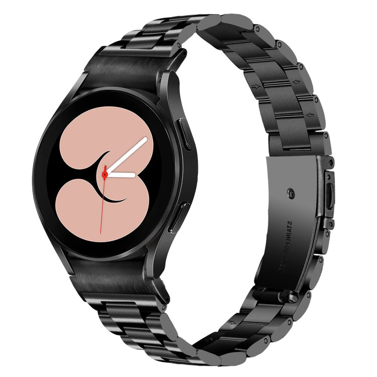 Rigtigt Sejt Metal Universal Rem passer til Samsung Smartwatch - Sort#serie_075