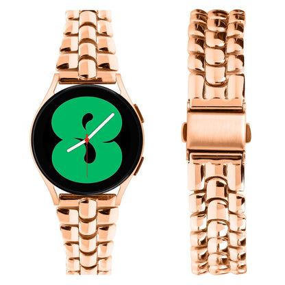 Glimrende Metal Rem passer til Garmin Vivomove 3 - Pink#serie_3