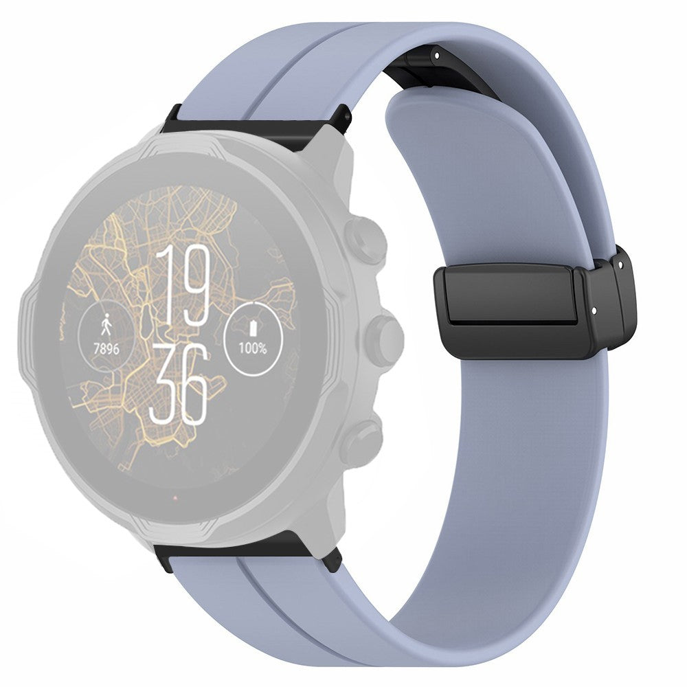 Kønt Silikone Universal Rem passer til Smartwatch - Sølv#serie_10