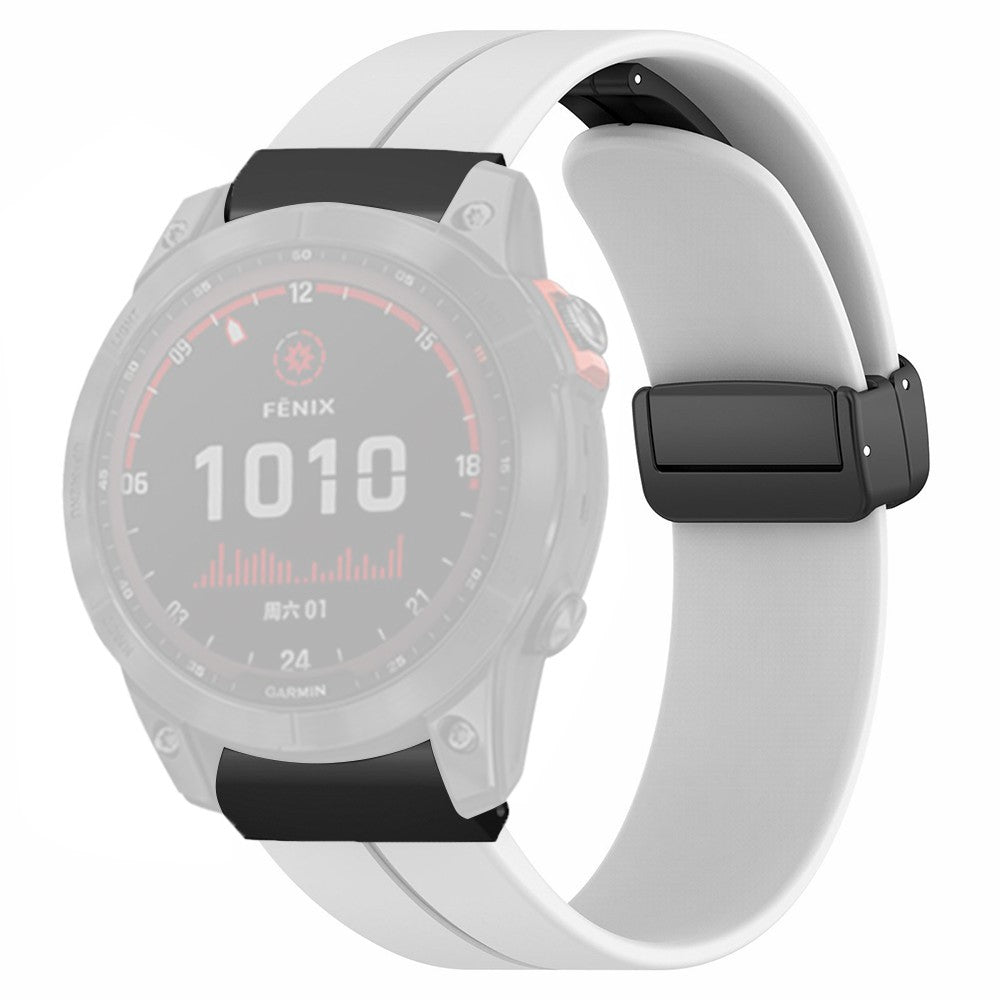 Komfortabel Silikone Universal Rem passer til Smartwatch - Hvid#serie_1