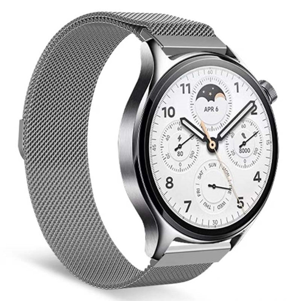 Meget Godt Metal Universal Rem passer til Smartwatch - Sølv#serie_5