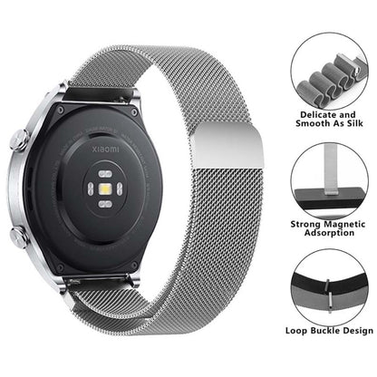 Meget Pænt Metal Universal Rem passer til Smartwatch - Sølv#serie_1
